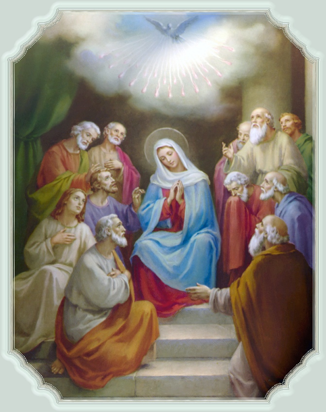 III Mistero Glorioso La discesa dello Spirito Santo sopra Maria Vergine e  gli Apostoli | Antonietta De Vitis ONLUS